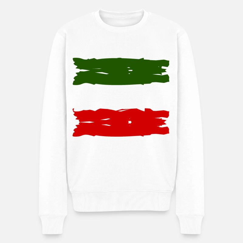 Die Italiener - Männer Premium Bio Pullover - Weiß