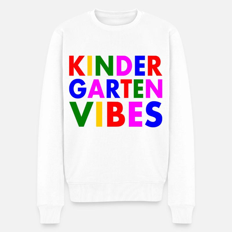 kindergarten vibes - Pull Premium bio Homme - blanc