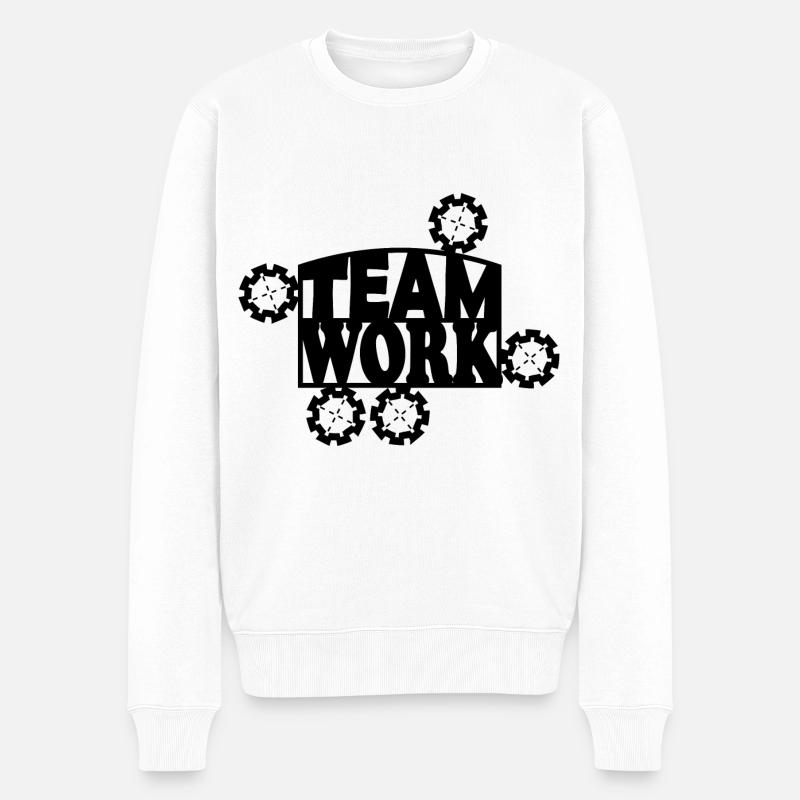 Travail d’Équipe - Pull Premium bio Homme - blanc