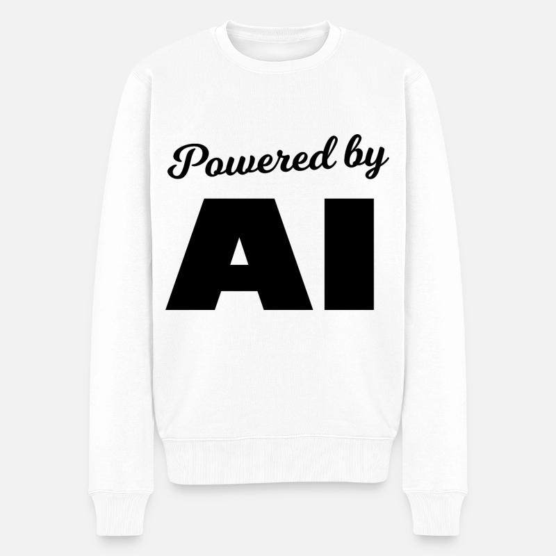 S’adapter grâce à l’IA - Pull Premium bio Homme - blanc