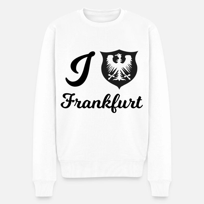 Ville de Francfort-sur-le-Main - Pull Premium bio Homme - blanc