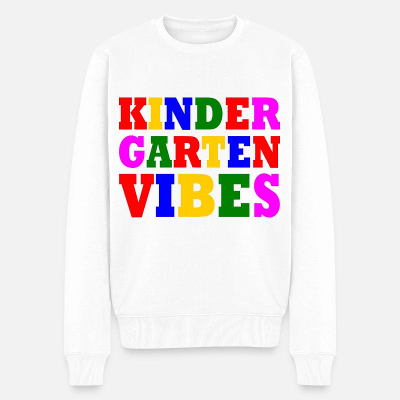 kindergarten vibes - Pull Premium bio Homme - blanc