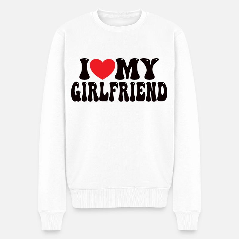 J’aime ma petite amie - Pull Premium bio Homme - blanc