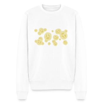 The scent of the banana - Men's Premium Organic Jumper - white - Front - Thijin (182cm)