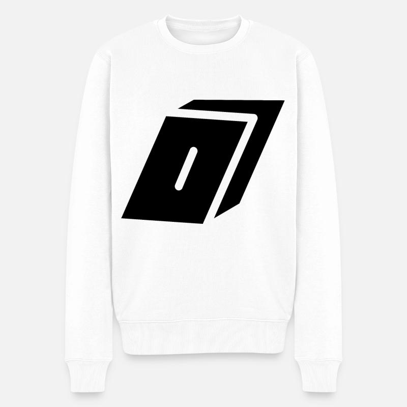 Zusammenfassung O Brief - Männer Premium Bio Pullover - Weiß