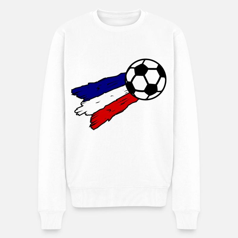 L’équipe de football Français - Pull Premium bio Homme - blanc