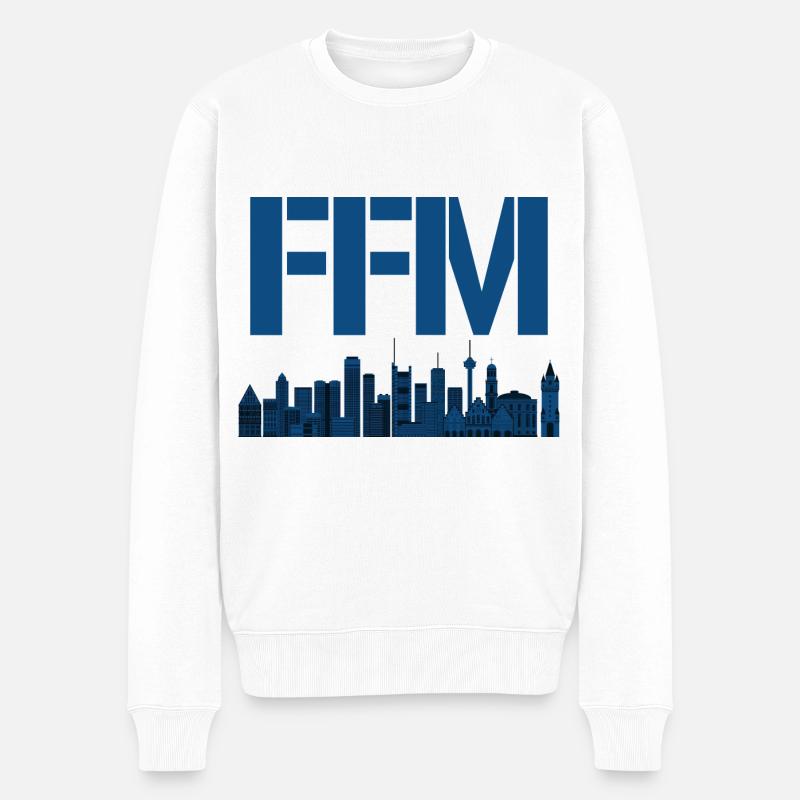 Francfort FFM - Pull Premium bio Homme - blanc