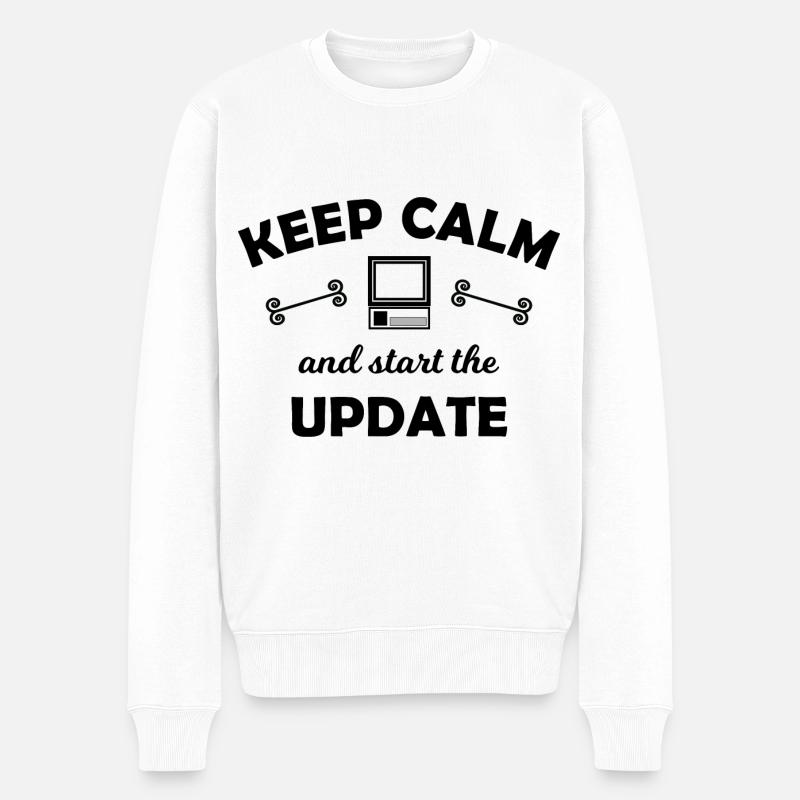 Die Programmierer - Männer Premium Bio Pullover - Weiß