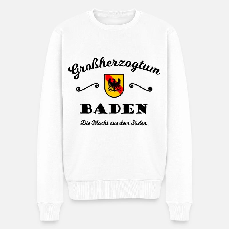 Die Badner Macht aus dem Süden - Männer Premium Bio Pullover - Weiß