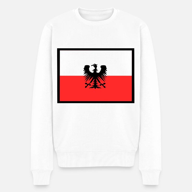 Supporters de Pologne - Pull Premium bio Homme - blanc