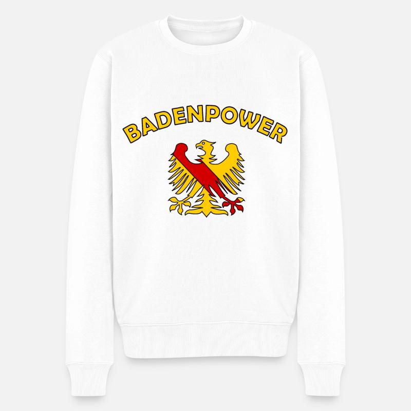 Die Badenpower - Männer Premium Bio Pullover - Weiß