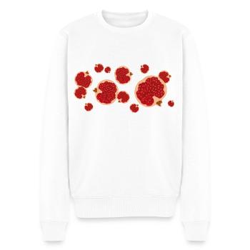 The scent of the pomegranate - Men's Premium Organic Jumper - white - Front - Thijin (182cm)