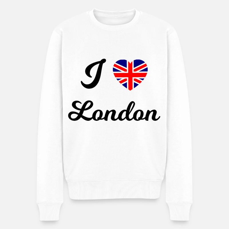 Chez soi à Londres - Pull Premium bio Homme - blanc