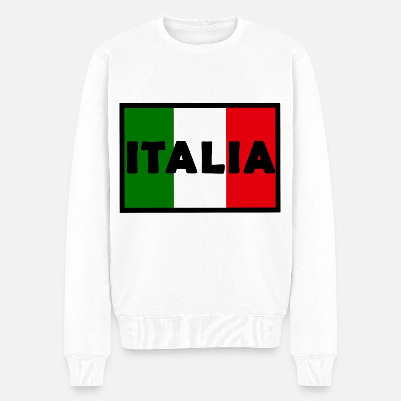 La nation italienne - Pull Premium bio Homme - blanc