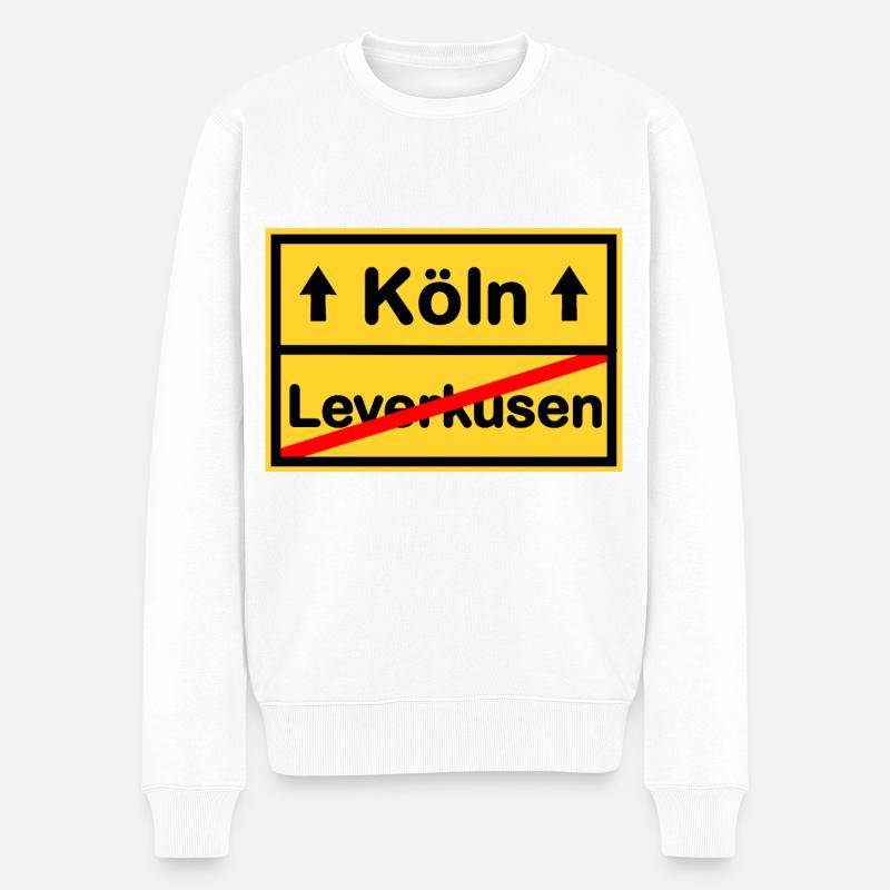 Nummer eins Köln - Männer Premium Bio Pullover - Weiß