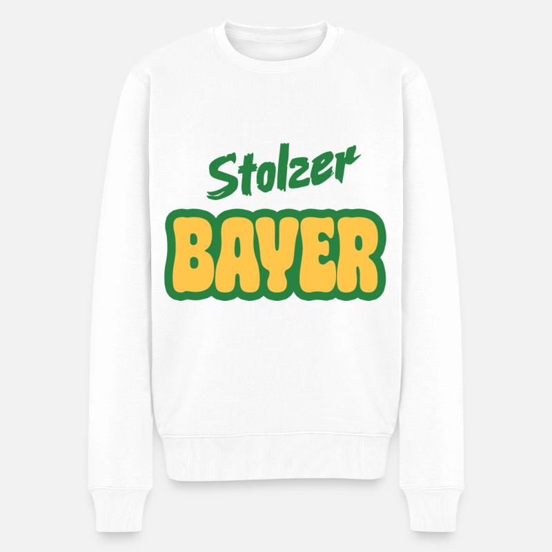 Fier Bavarois - Pull Premium bio Homme - blanc