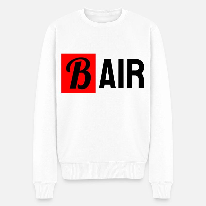 B Air - Pull Premium bio Homme - blanc