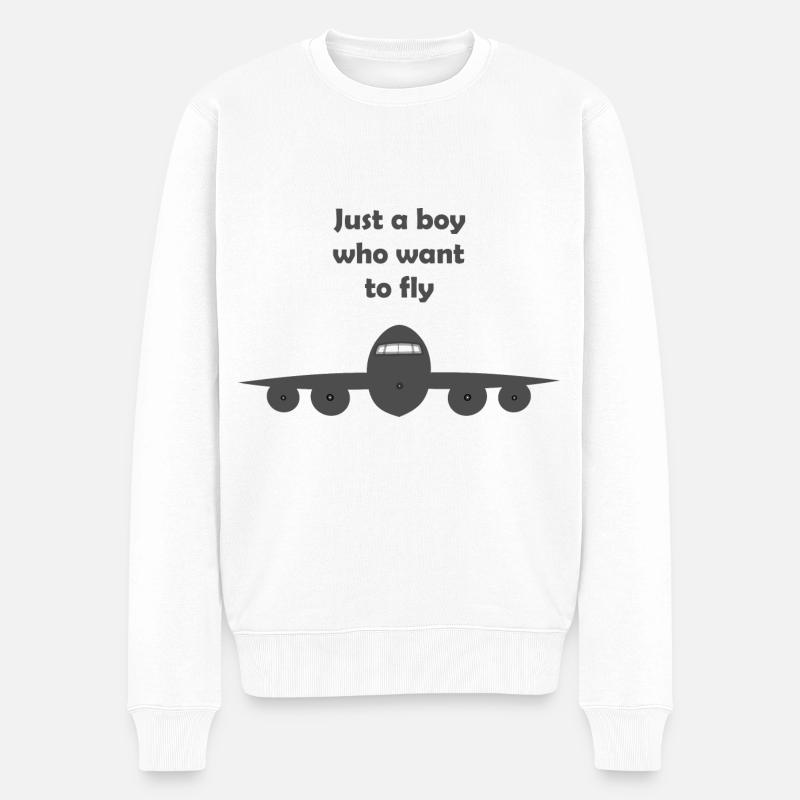 Le pilote - Pull Premium bio Homme - blanc