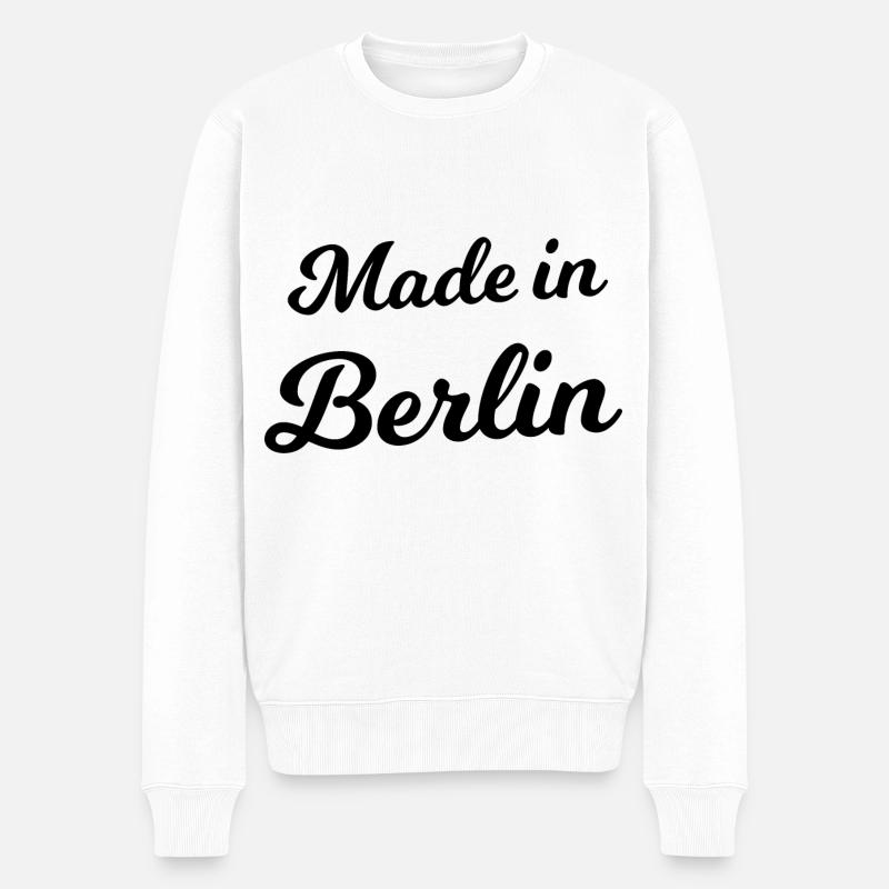 Fabriqué à Berlin - Pull Premium bio Homme - blanc