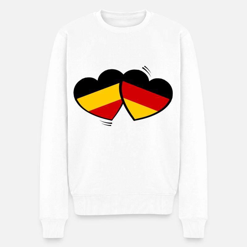 L’amitié germano-belge - Pull Premium bio Homme - blanc