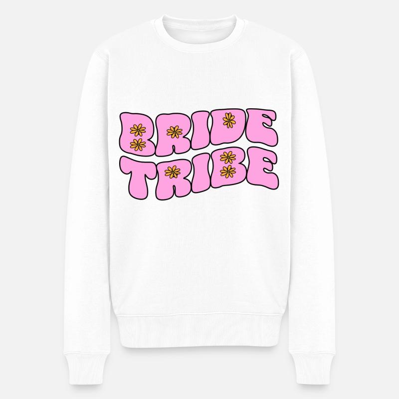Bride Tribe - Männer Premium Bio Pullover - Weiß