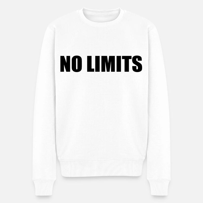 No limits - Pull Premium bio Homme - blanc