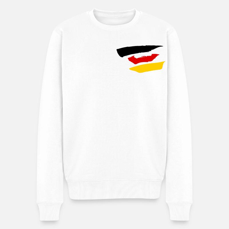 Style de drapeau allemand - Pull Premium bio Homme - blanc