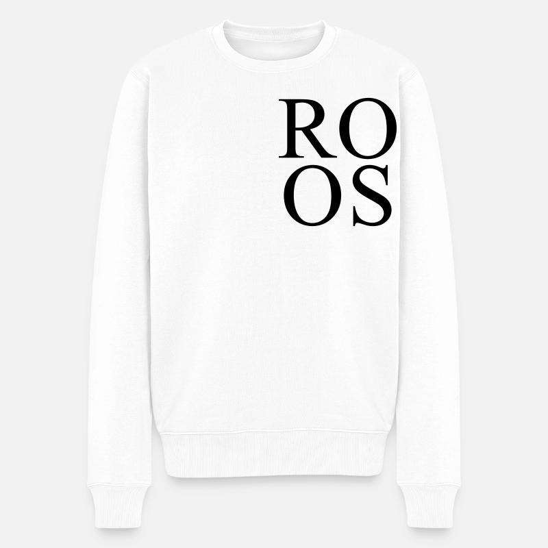 ROOS - Männer Premium Bio Pullover - Weiß