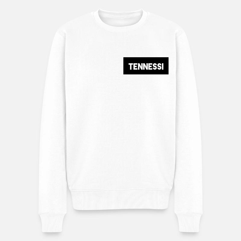 Tennessi discret - Pull Premium bio Homme - blanc