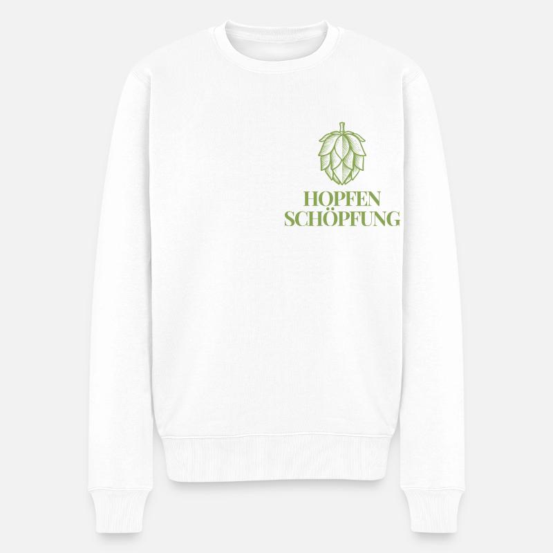 Création de houblon - Pull Premium bio Homme - blanc
