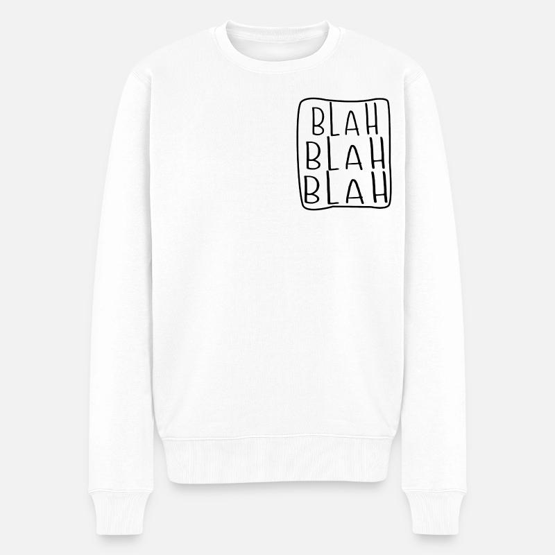 Blah Blah Blah - Pull Premium bio Homme - blanc