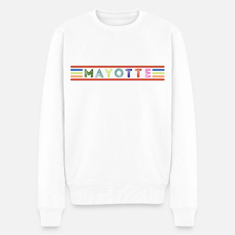 Mayotte - Pull Premium bio Homme - blanc