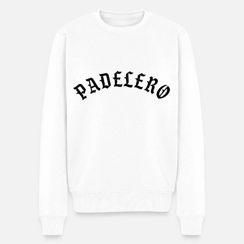 Joueur de padel - Pull Premium bio Homme - blanc