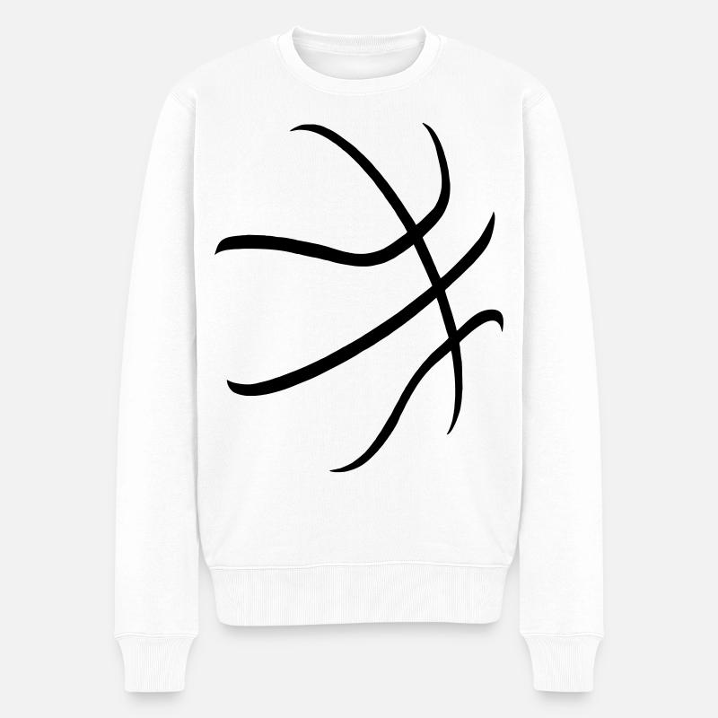 basketball - Pull Premium bio Homme - blanc