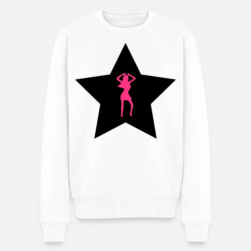 Star danse - Pull Premium bio Homme - blanc