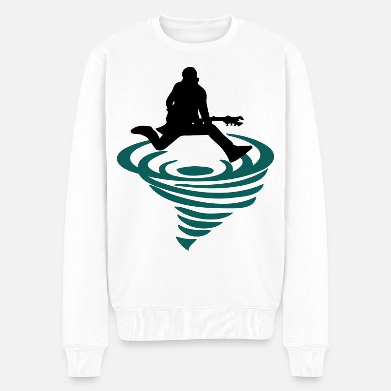 Emblème de la bascule - Pull Premium bio Homme - blanc