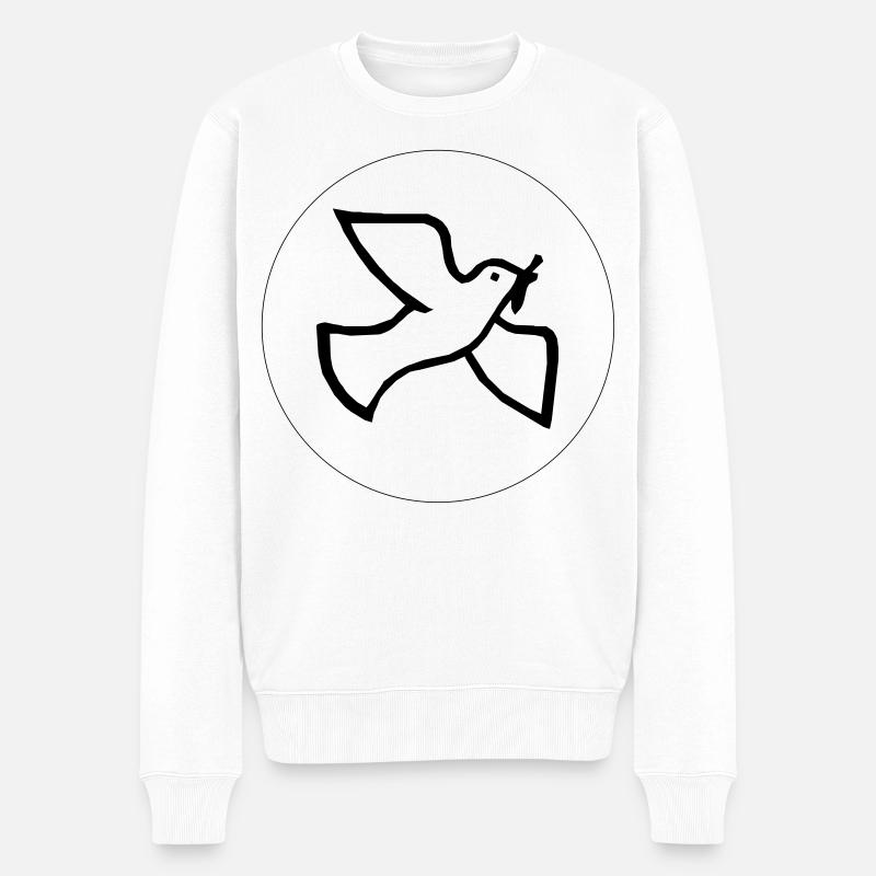 Colombe de la paix - Pull Premium bio Homme - blanc