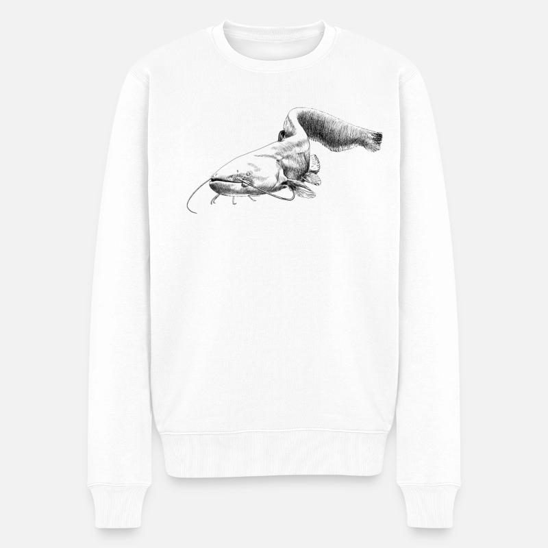 Wels - Männer Premium Bio Pullover - Weiß