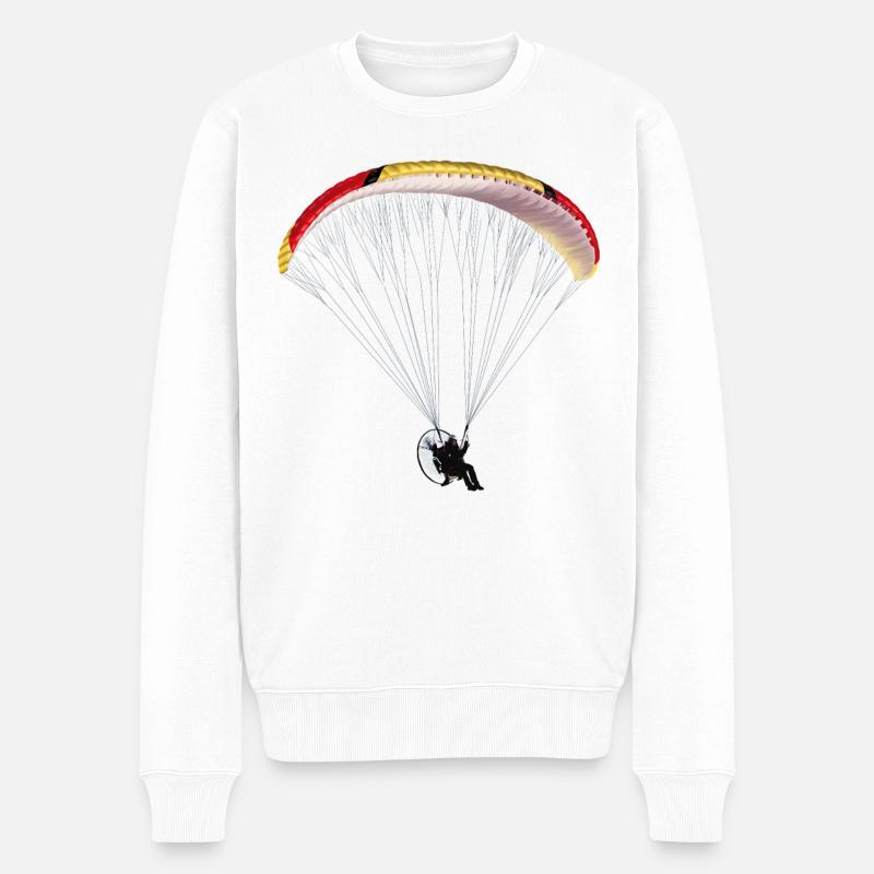 Paramotor - Pull Premium bio Homme - blanc