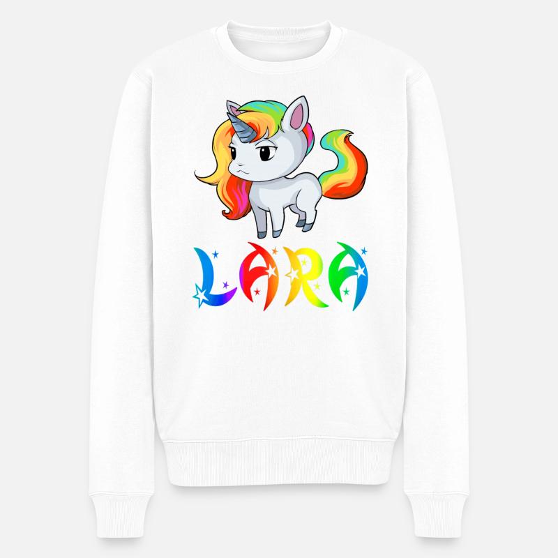 Lara Einhorn - Pull Premium bio Homme - blanc