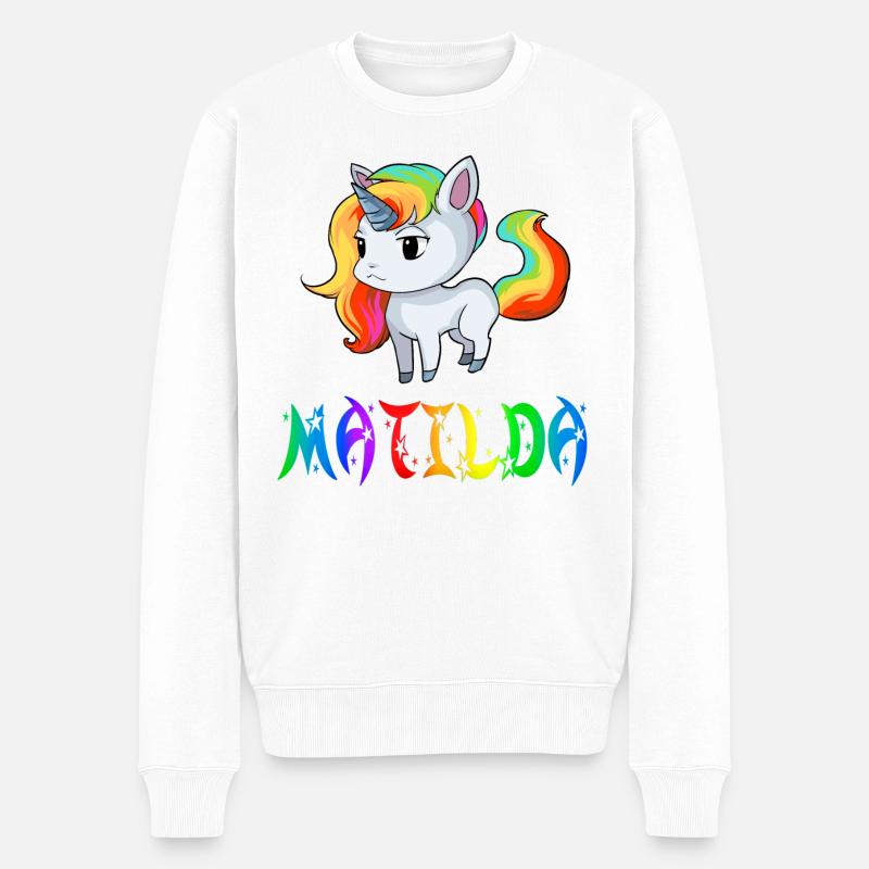 Matilda Einhorn - Pull Premium bio Homme - blanc