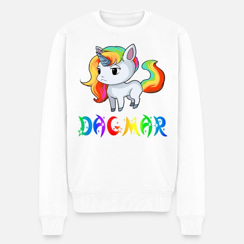 Einhorn Dagmar - Pull Premium bio Homme - blanc