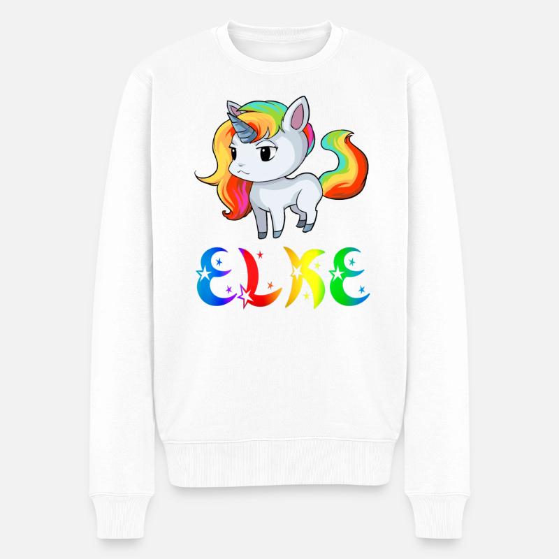 Einhorn Elke - Pull Premium bio Homme - blanc
