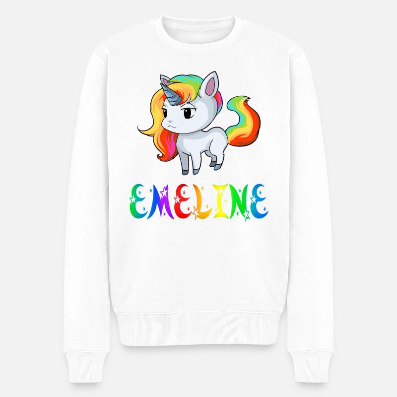 Einhorn Emeline - Pull Premium bio Homme - blanc