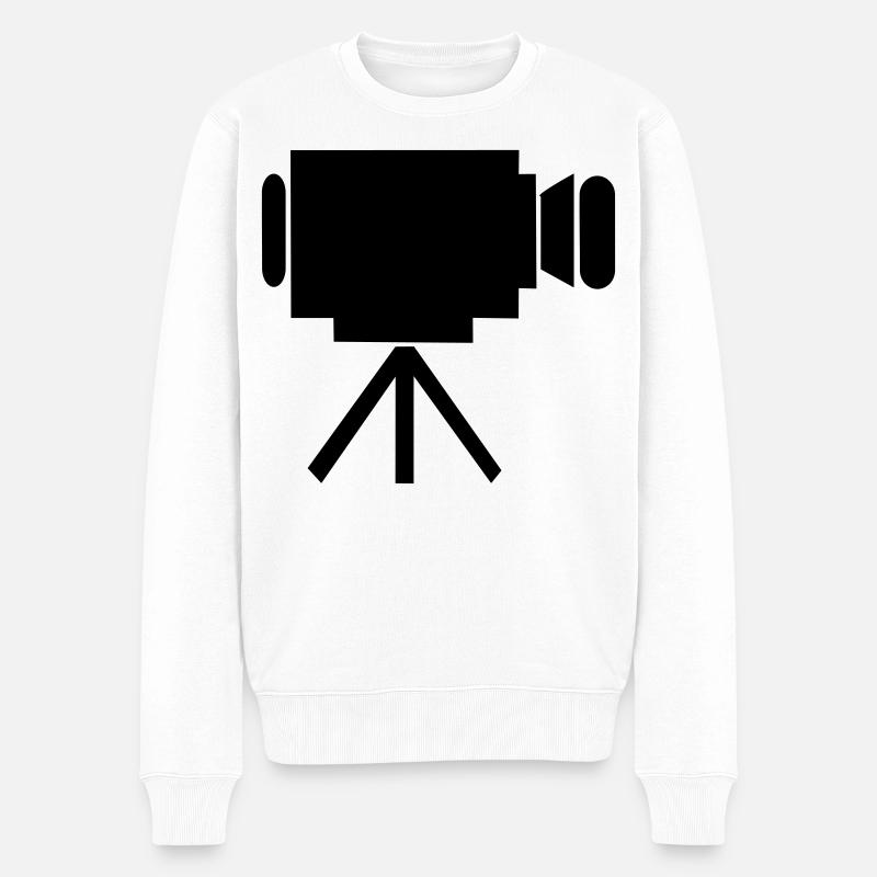 Kino - Männer Premium Bio Pullover - Weiß
