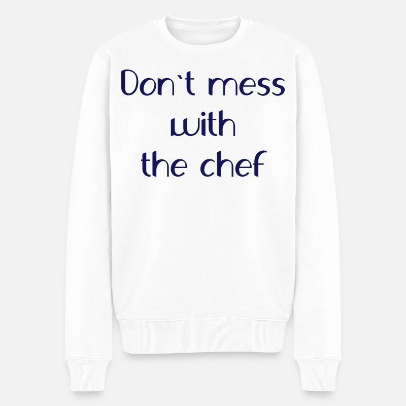 Chef - Männer Premium Bio Pullover - Weiß