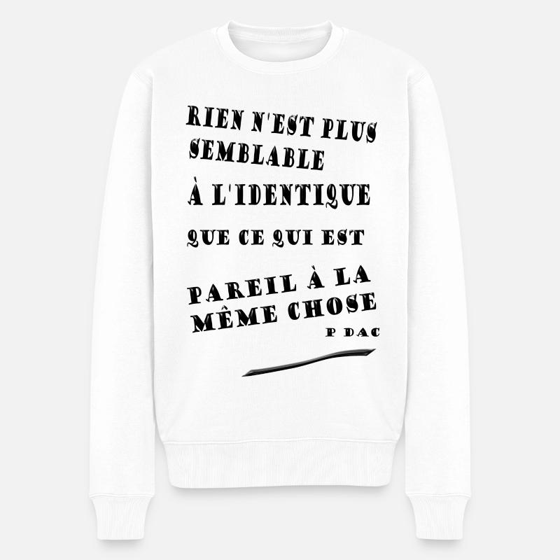 cita11 - Männer Premium Bio Pullover - Weiß