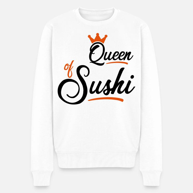 Sushi - Männer Premium Bio Pullover - Weiß
