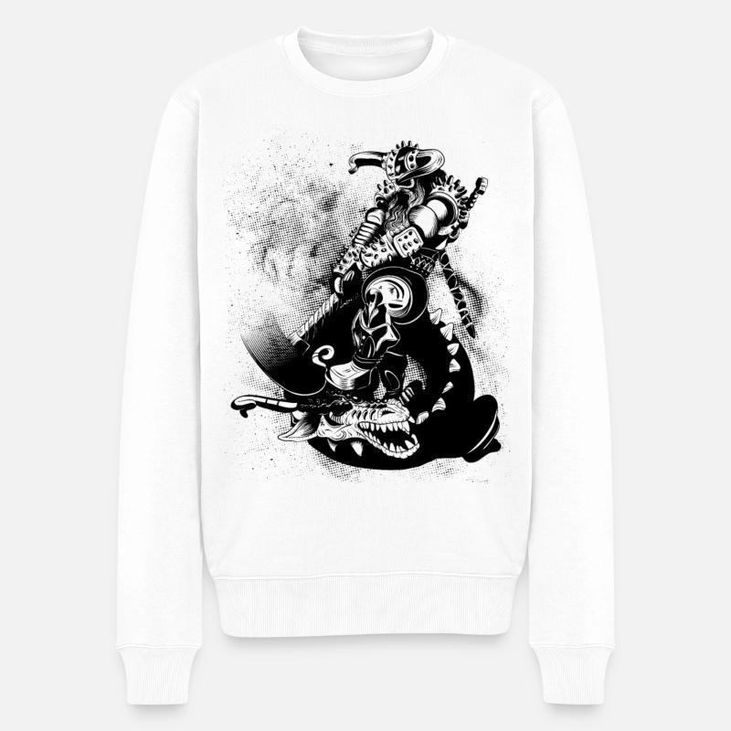 Viking - Männer Premium Bio Pullover - Weiß