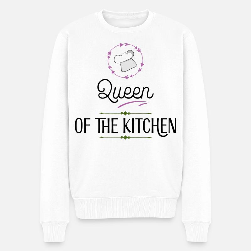 Kochen - Männer Premium Bio Pullover - Weiß